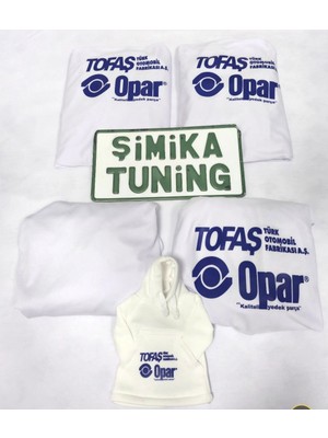 TOFAŞ BEYAZ OPAR ÖN ARKA SERVİS KILIF 4 PARÇA(ARKA LOGOLU)VİTES POLAR HEDİYELİ