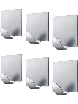 Esranın Dünyası Yapışkanlı Metal Askı, Gümüş Renk, 2x2 cm