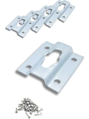 Esranın Dünyası Metal Çerçeve Askı Aparatı, 42X45MM, Beyaz, 4'lü Set