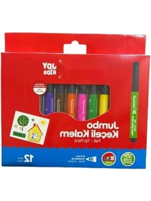 Esranın Dünyası Yüksek Kaliteli Jumbo Keçeli Kalem Seti, 12'li