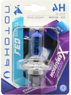 Esranın Dünyası H4 12V 60/55W Xen Vision Ampul (Beyaz Işık) 6000K