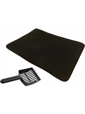 Esranın Dünyası Kürek ve Elekli Kedi Tuvalet Önü Paspası Set 60 x 43 cm