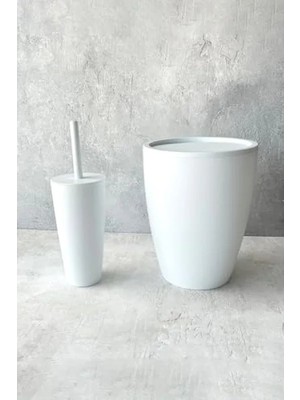 Esranın Dünyası Dayanıklı Beyaz Banyo Aksesuarı Seti