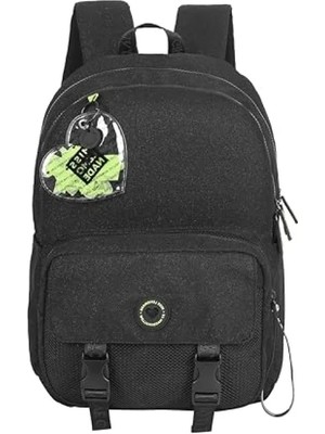 Esranın Dünyası Antibakteriyel Dış Yüzeyli Siyah Sırt Çantası