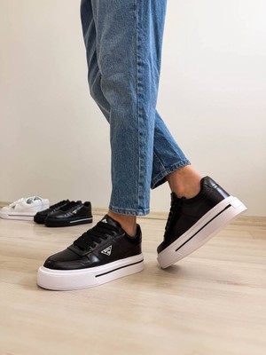 Kb-04 Kuback Siyah Cilt Günlük Erkek Ayakkabı