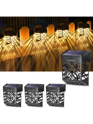 Esranın Dünyası Güneş Enerjili Duvar ve Çit LED Aydınlatma Seti (4 Adet)