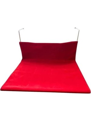 Esranın Dünyası Yumuşak Peluş Kedi Kalorifer Yatağı, Kırmızı