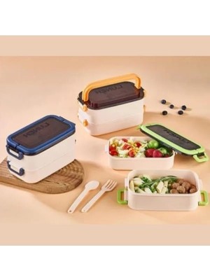 Esranın Dünyası 2 Katlı Bölmeli Bpa'sız Beslenme Kutusu - 1200 ml