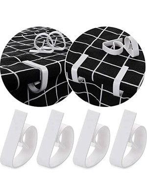 Esranın Dünyası Beyaz Masa Örtüsü Sabitleyici Mandal - Kaymayı Önler