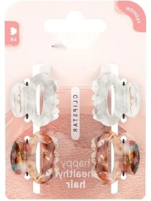 Esranın Dünyası 4'lü Zarif Saç Tokası Seti - Nötr Renklerde