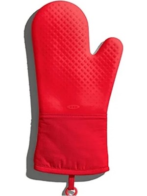 Esranın Dünyası Silikon Fırın Eldiveni - Kırmızı, Isıya Dayanıklı