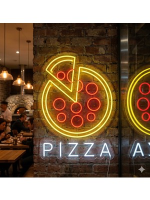 Neon LED Pizza