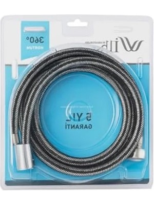 Esranın Dünyası Esnek Paslanmaz Çelik Duş Hortumu, 360 Derece Dönme Özelliği, 1,5 M Uzunluk