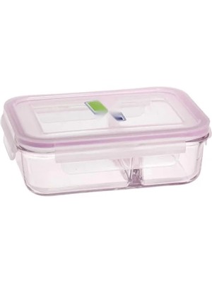 Esranın Dünyası Iki Bölmeli Isı ve Soğuk Dayanıklı Saklama Kabı - Kilitli Kapaklı, Mikrodalga Uyumlu