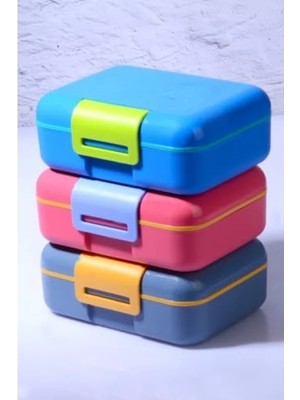 Esranın Dünyası 3 Adet 5 Bölmeli Kendinden Kaşıklı Beslenme Kutusu