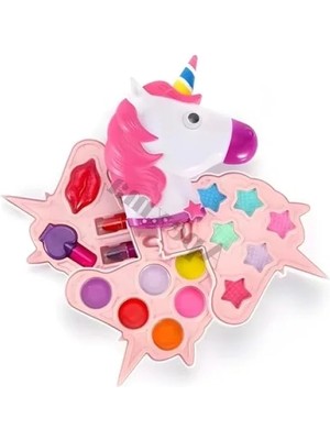Esranın Dünyası Unicorn Şekilli 3 Katlı Makyaj Seti