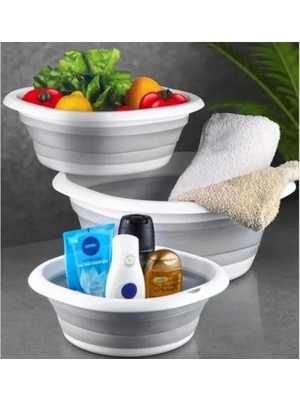 Esranın Dünyası Katlanabilir Silikon Badya - Dayanıklı ve Taşınabilir Leğen