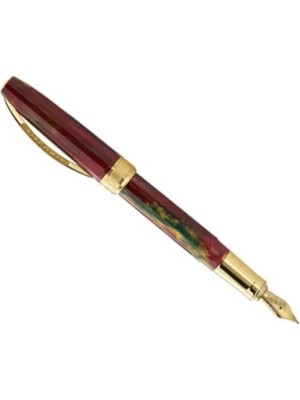 Esranın Dünyası Dolma Kalem, Akrilik Reçine ve Çelik Kaplama