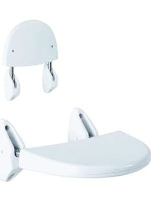 Esranın Dünyası Duvara Monte Beyaz Küvet Oturağı, Dekoratif Tasarım