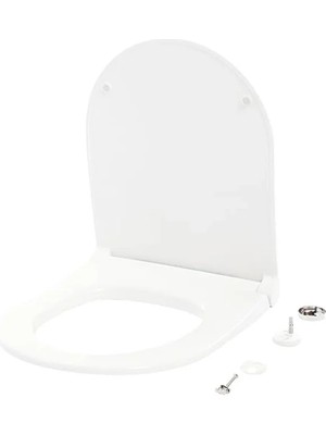 Esranın Dünyası Yavaş Kapanır Metal Menteşeli Duroplast Klozet Kapak