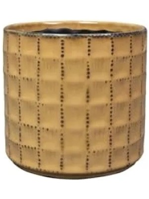 Esranın Dünyası Kahve Renkli Seramik Saksı 14X13 cm