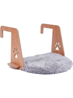 Esranın Dünyası Oval Yapılı Radyatör Yatağı - Konforlu ve Askılı Tasarım (Gri)