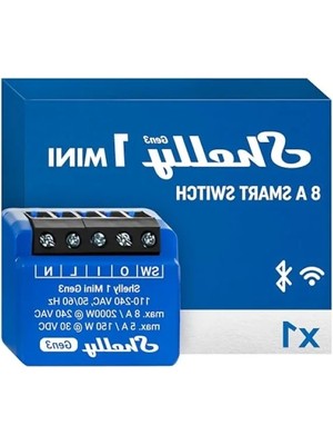 Esranın Dünyası Akıllı Wi-Fi ve Bluetooth Röle Kontrol Cihazı - 1 Kanal 8A