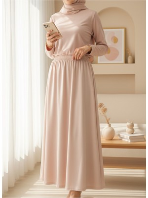 Modamorfo Araboy Jupon Astar Etek -Bej