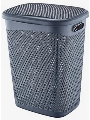 Esranın Dünyası 55 Lt Kapasiteli Antrasit Renk Kirli Çamaşır Sepeti