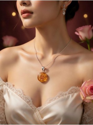 Anka Select El Yapımı Murano Cam Kolye Ucu – Yuvarlak Turuncu  Spiral Desenli Vintage Tasarım Kolye Ucu – Sanatsal El Işçiliği Takı