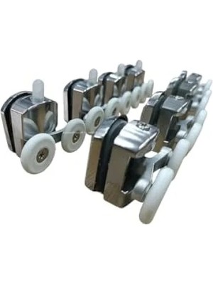 Esranın Dünyası Krom Kaplama Duşakabin Tekerlek Seti, 8’li Takım