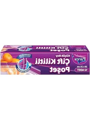 Esranın Dünyası Çift Fermuarlı Kilitli Torbalar, Küçük Boy (20 x 25 Cm) - 14 Adet