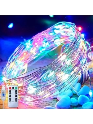 Esranın Dünyası 10 Metre Uzunlukta, 50 LED Renkli Peri Işıkları, USB ile Çalışan