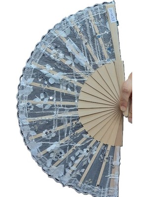 Hediye Sandalı Zarif, Şık ve Lüks Katlanabilir El Yelpazesi - Hediyelik Modern Yelpaze