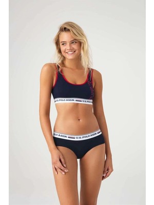 Kadın Kalın Askılı Pamuklu Büstiyer Şort Takımı 66255