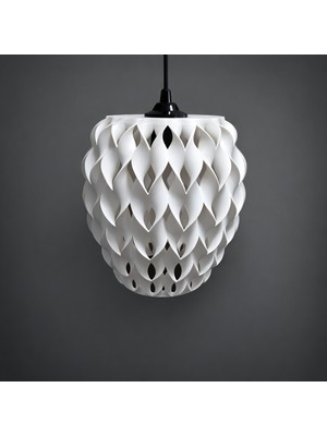 Zeniz Objects Modern Dalga Desenli Sarkıt Avize – Minimalist Dekoratif Tavan Lambası