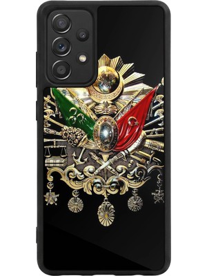 BG AKSESUAR Samsung Galaxy A72 Uyumlu Osmanli Tugrasi Tasarımlı Glossy Premium Kılıf