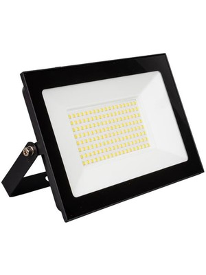 Epilons PM-22587 100 Watt - 220 Volt 6500K IP66 150* Işık Açısı Siyah Slim Kasa LED Projektör