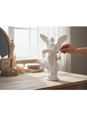 3D Tasarım Zarif Melek Takı Organizeri