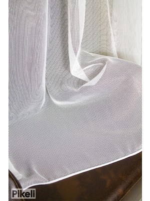 Pikeli -Ince File Dokuma Tül Perde - 1x3 Sık Pile - Hazır Dikim