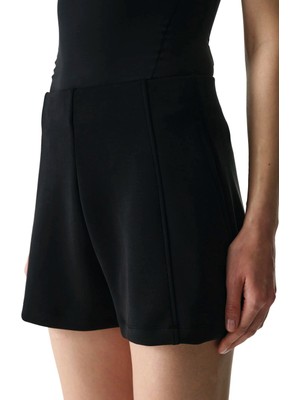 Penti Siyah Yüksek Bel Modal Şort