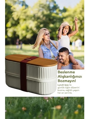 Epilons Kahvaltılık Ofis Okul Çocuk Beslenme Kabı Lunch Box Büyük Bölmeli