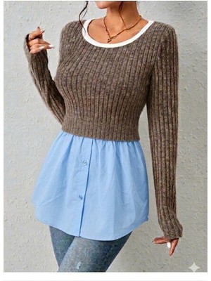 Jade Wear Sweatshirt Kazak Altı Yarım Gömlek Etek %100 Pamuk Gömlek Uzatma Aparatı