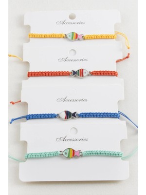 Aesco Balık Makrome Örgülü Bileklik