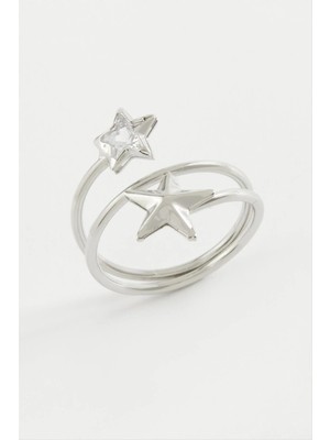 Aesco Kalp Yıldız Zirkon Taşlı Yüzük