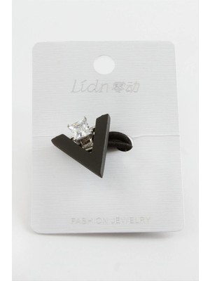 Aesco Kare Taşlı Lastikli Toka