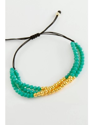 Aesco Top Metal Üçlü Kristal Bileklik