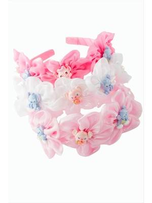 Aesco Çiçek Tavşancık Tüllü Çocuk Taç