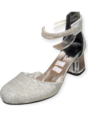 Minican BR-161-26 Topuklu Yanları Açık Çocuk Abiye Ayakkabı