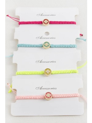 Aesco Yonca Makrome Örgülü Bileklik